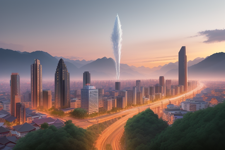 라오스의 디지털 전환을 상징하는 이미지