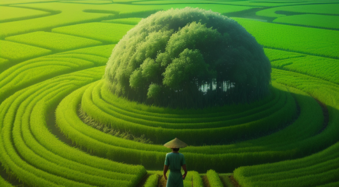 인공 지능으로 기후변화에 대처하는 쌀 농사