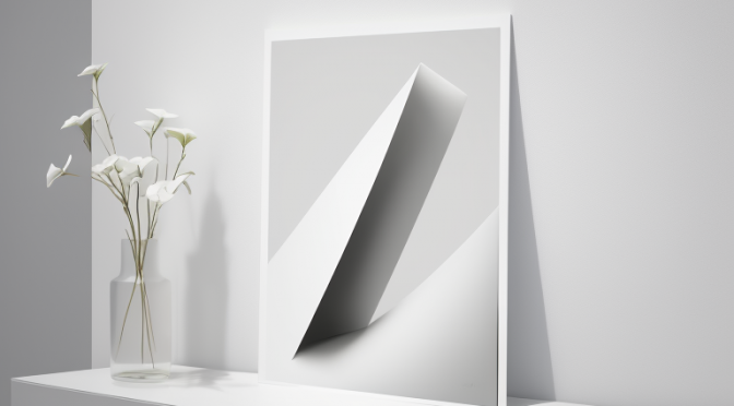 미니멀리스트 패션 아트를 위한 알루미늄 프린트