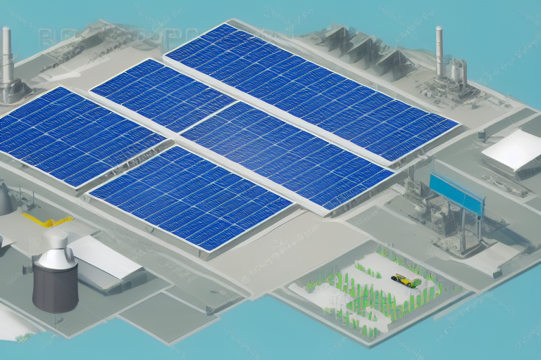 메타의 태양광 발전 설비 구조도