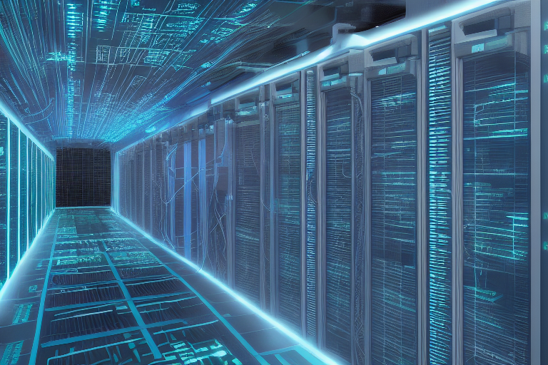 데이터 센터 최적화의 미래 전망을 암시하는 이미지