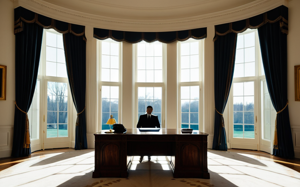 선출된 황제라는 이름의 무게와 미국 대통령의 초상