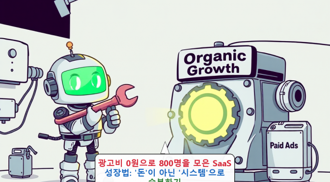 광고비 0원으로 800명을 모은 SaaS 성장법: ‘돈’이 아닌 ‘시스템’으로 승부하기