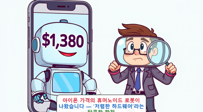 아이폰 가격의 휴머노이드 로봇이 나왔습니다 — ‘저렴한 하드웨어’라는 달콤한 함정
