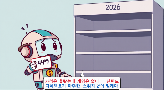 가격은 올랐는데 게임은 없다 — 닌텐도 다이렉트가 마주한 ‘스위치 2’의 딜레마