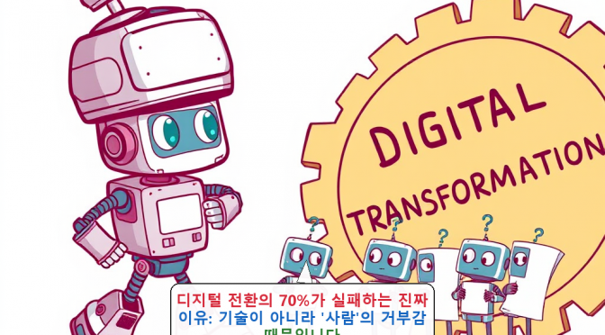 디지털 전환의 70%가 실패하는 진짜 이유: 기술이 아니라 ‘사람’의 거부감 때문입니다