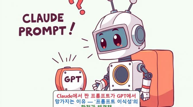 Claude에서 짠 프롬프트가 GPT에서 망가지는 이유 — ‘프롬프트 이식성’의 함정과 해결책