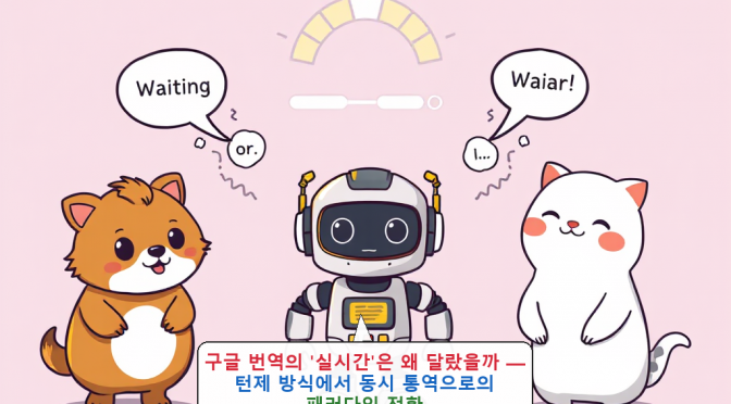 구글 번역의 ‘실시간’은 왜 달랐을까 — 턴제 방식에서 동시 통역으로의 패러다임 전환